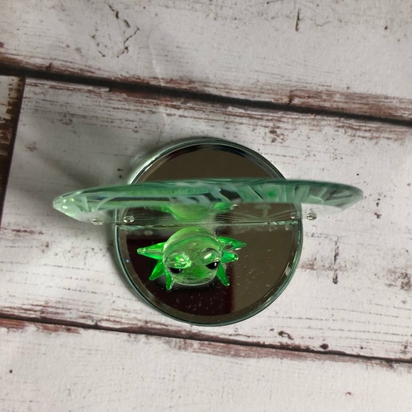 2001 Glass Baron Hand Crafted Frog w/Dragonfly & Crystals - Picture 8 of 14